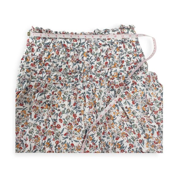 Maple & Cliff Floral Tiered Skirt SZ L High Drop Waist Cottage Core - Picture 6 of 8